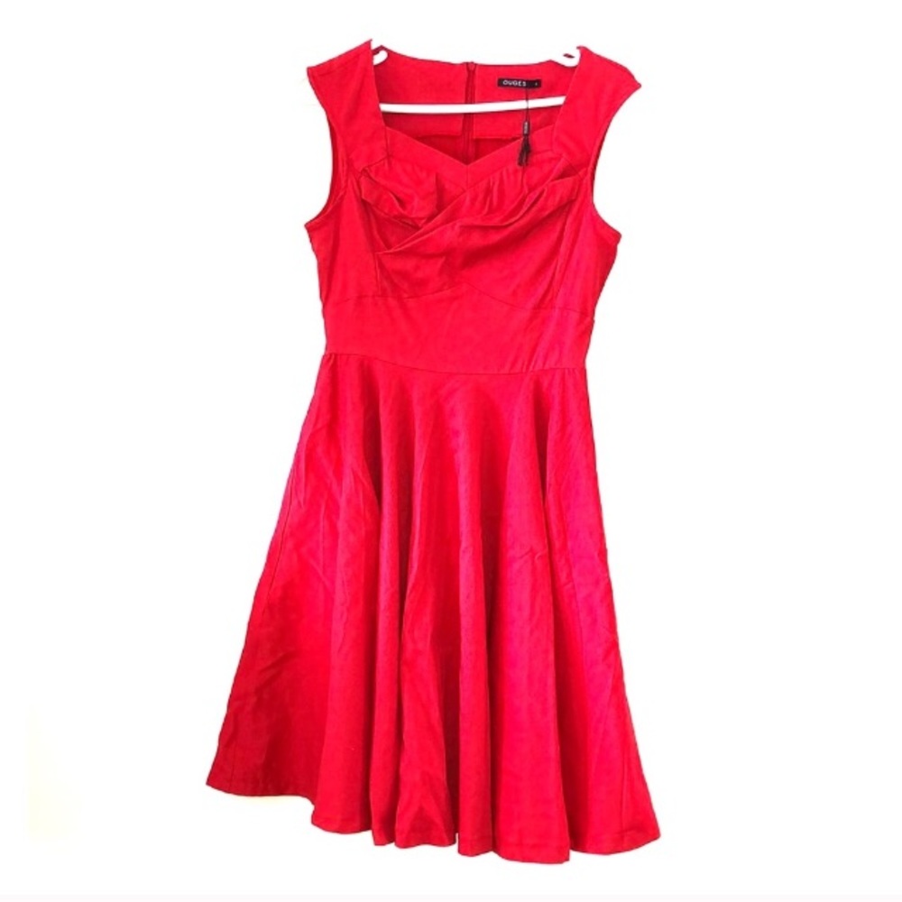 Red Rockability Valentine’s Swing Dress NWT